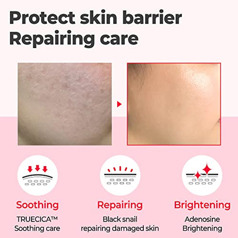 SOME BY MI Snail Trucica Miracle Repair Serum / 1.69Oz, 50ml / Made from Black Snail Mucin for Sensitive Skin / Soothing and Calming Effect / Damaged Skin Solution / Strengthen Skin Barrier and Elasticity / Korean Skincare