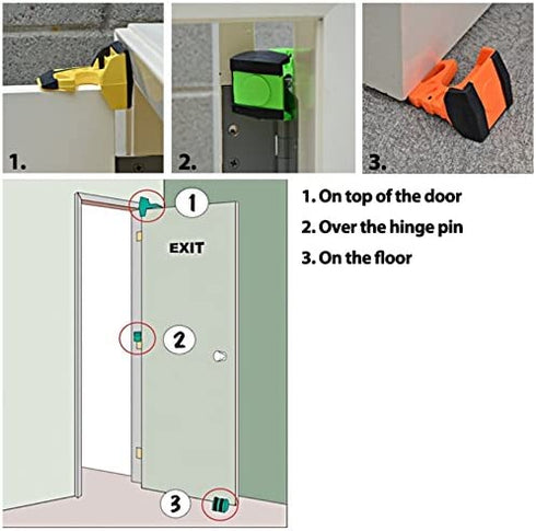 Wedge-It - The Ultimate Door Stop - Black - TWO PACK