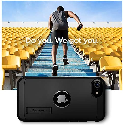 Spigen Tough Armor Case Compatible with iPhone SE 2020 Black