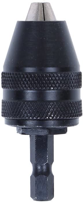AUTOTOOLHOME 1/4-inch Hex Shank Keyless Drill Chuck Quick Change Adapter Power Screwdriver to Drill Converter Conversion Conversion Tool