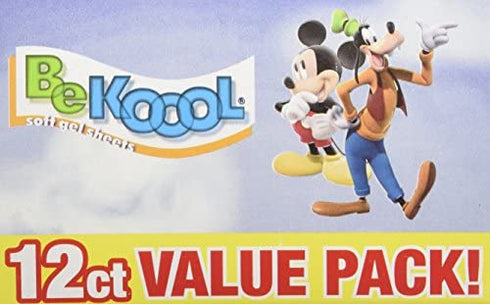 Be Koool Disney Characters Fever Relief Soft Gel Sheets 12 Count