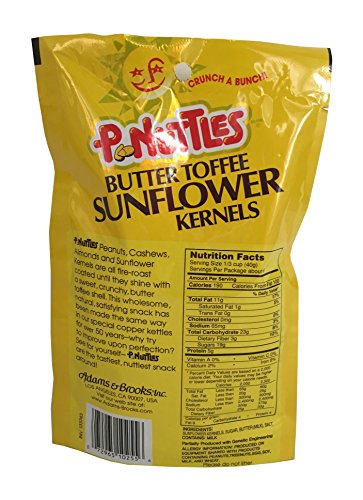 P.nuttles Butter Toffee Sunflower Kernels 4.5 oz - Pack of 3 (Sunflower Seeds)