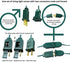 SUNSGNE Christmas Flicker Flame String Lights, 10Ft Amber Flame Lights Outdoor Patio Lights C7 Christmas String Lights for Outdoor Halloween Christmas Decoration- Green Wire