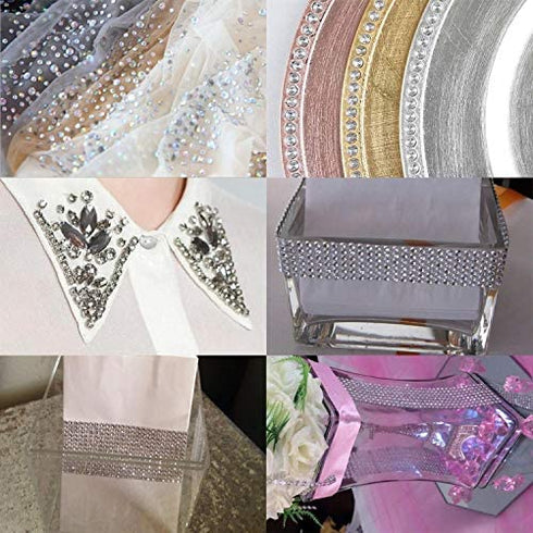 Clear Self Adhesive Rhinestone Stickers, Gartful 2790 PCS Round Gem Sticker for Crafts, Crystal Jewel Sticky Rhinestone for Scrapbooking Embellishments, DIY Crafts, Wedding, Decor, 4 Sizes(3/4/5/6mm)
