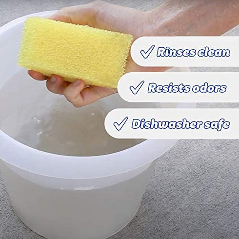 Scrub Daddy Large Sponge - Big Daddy - Scratch-Free Multipurpose Dish Sponge - BPA Free & Made with Polymer Foam - Stain, Mold & Odor Resistant Kitchen Sponge (1 Count)