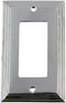 Nostalgic Warehouse 719881 Deco Switch Plate with Single Rocker, Bright Chrome