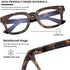 Madison Avenue Women Blue Light Glasses,Oversize Blue Light Glasses for Women, Anti Eyestrain & UV Protection Computer Eyeglasses (Tortoiseshell)