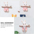 KESYOO Rabbit Wall Hook Resin Bunny Coat Hooks Wall Mount Decorative Animal Figurine Hooks Rack Hangers Holders for Clothes Towels Robe Keys Hats Bags Cable Wire