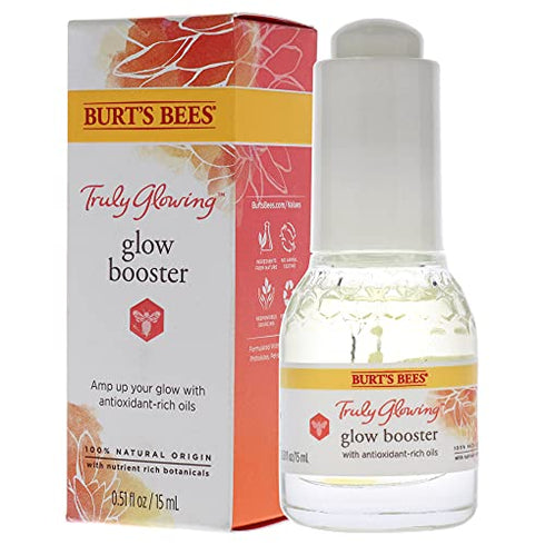 Burts Bees Truly Glowing Glow Booster Unisex, 1 Fl Oz (Pack of 1)
