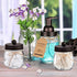 SheeChung Mason Jar Foaming Soap Dispenser-Rustproof Stainless Steel Lid & Foaming Soap Pump,Best Hand Foam Soap Dispenser Glass for Bathroom Vanities or Kitchen Sink,Countertops-Bronze (1 pk)