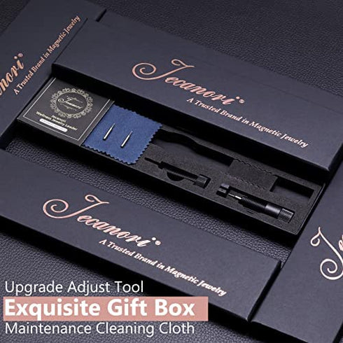 Jecanori Copper Bracelets for Women,Magnetic Crystal Bracelets for Women with 3500 Gauss Magnets,99.9% Pure Copper Bracelets,Christmas Jewelry Gift with Adjust Tool