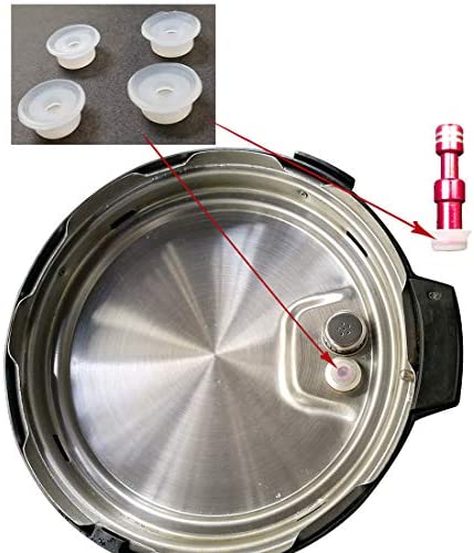 4 Pack Pressure Cooker Replacement Float Valve Gaskets, for Instant Pot Duo, Duo Plus, Ultra, LUX 3, 8 Qt, Pressure Cooker Float Sealing Caps (Does not contain metal valve)