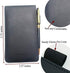 Mini Notepad Holder Set - 3x5 Pocket Memo Pads Book Cover for Business Professionals - Small Flip Jotter Notebook Case
