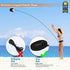 Chanmeen 220-620cm Volleyball Training Equipment, Ball Training Equipment, Football and Basketball with Adjustable Elastic Cord Band for Adult Kids Solo Practice Spiking, Setting, Hitting, Kicking