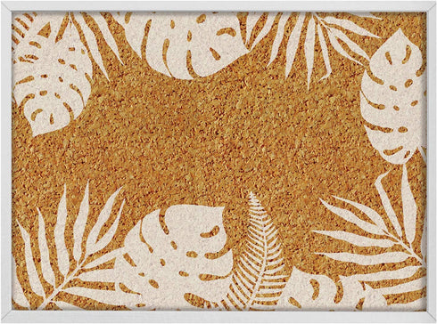 Wall Pops HB3234 Cork Board, White & Off- White