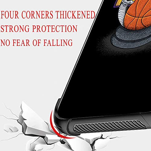 ZHEGAILIAN iPhone 12 Pro Max Case,Mamba Basketball 24 iPhone 12 Pro Max Cases for Men/Boys,UNBreak Reinforced Corners Back Cover Soft TPU Bumper Frame Full Body Case Designed for iPhone 12 Pro Max