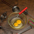 Flat Whisk Silicone Handle Non Slip 10" - 5 Wires Whisk with 10 Heads for Kitchen Cooking Color Red by Jell-Cell
