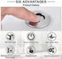 SINKINGDOM Air Activated Switch Button for Sink Garbage Disposal Part, Brushed Nickel