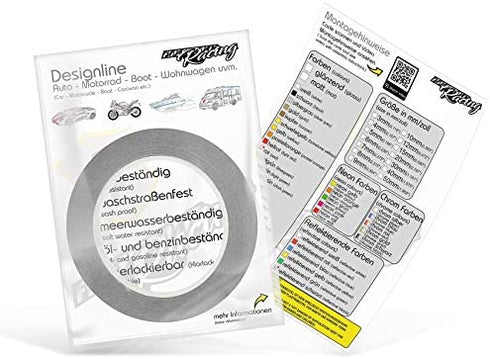 Vinyl Stripe Tape 751 Pinstriping Striping Sticker 33ft Car Motorcycle Bike RC Car Truck Boat Decal (Carbon Black, 0,236“)