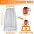 Benvo Mosquito Head Net Mesh, Face Neck Fly Netting Hood from Bugs Gnats Noseeums Screen Net for Any Outdoor Lover- with Carry Bags Fits Most Sizes of Hats Caps (2pcs, Light Grey, Updated Big Net)