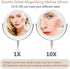 Makeup Mirrors Make-up Mirror Table Mirror with 1/10-fold Magnification, Double-Sided & 360 ° swiveling for Make-up, Shaving, Facial Care in The Living Room, Cosmetic Studio, Jewelry Store