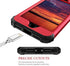Hekodonk for iPhone SE 2022/2020 Case, Heavy Duty Shockproof Protection Hard Plastic+Silicone Rubber Hybrid Protective Case for iPhone SE 3rd/2nd Generation/iPhone 8/7 4.7" Bling Red