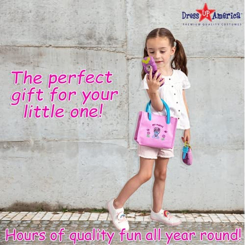 Dress Up America Toddler Purse for Pretend Play - My First Purse - Dress Up Purse Toy with Accessories