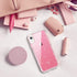 GUAGUA iPhone XR Case, Pink Glitter Bling Crystal Clear Shiny Cover for Girls Women Three Layer Hybrid Hard PC Soft TPU Bumper Shockproof Protective Phone Case for iPhone XR 6.1-inch 2018 Pink