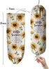 Hglian Grocery Plastic Bag Holder and Dispenser Wall Mount Plastic Bags Organizer?Garbage Shopping Trash bags Storage Carrier, Cute Sunflower Home Kitchen Decor,Gifts for Mom Wife Grandma
