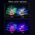 Bluecoco Soft Silica Gel Moves Naturally with Water Flow, Aquarium Decorations Glow in The Dark, Glowing Coral Ornaments for Fish Tank Decorations (Green, Anemone)