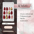 Ardell Nail Addict Premium Artificial Nail Set, Red Cateye