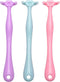 YaPoola Colorful Design Dental Floss Handle 3 Counts for Adults and Kids Teeth Cleaning Interdental Brush Unflavored Floss Picks floas Holder Reusable Flosser