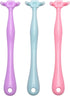 YaPoola Colorful Design Dental Floss Handle 3 Counts for Adults and Kids Teeth Cleaning Interdental Brush Unflavored Floss Picks floas Holder Reusable Flosser