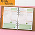 Rancco A6 Planner Inserts Daily Planner Refills, 90 Pages Colorful 6-Ring Loose-leaf Binder Planner Inserts w/ Divider, PVC Pouch, Ruler, Index Tab for Journal, Filofax, Double-sided, Undated,6.9x3.7"