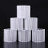 Wellmet Chandelier Shades,ONLY FOR CANDLE BULBS,Clip-on Fitter Lamp Shades,Set of 6 , 5.5"x5.5"x 5", Gauze White