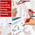 Lelix Felt Tip Pens, 15 Red Pens, 0.7mm Medium Point Felt Pens, Felt Tip Markers Pens for Journaling, Writing, Note Taking, Planner, Perfect for Art Office and School Supplies
