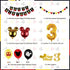 Cartoon Mouse 3rd Birthday Decorations Boys 3 Years Old Birthday Party Supplies with Number 3 Foil Balloons Birthday Banner Garland