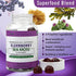Sambucus Black Elderberry w/Organic Irish Sea Moss Gel Gummies w/Bladderwrack, Burdock, Vitamin C, D, & Zinc/Immune Support for Adults & Kids- Vegan, Gluten-Free, Kosher, Non-GMO Apple Flavor 60 ct