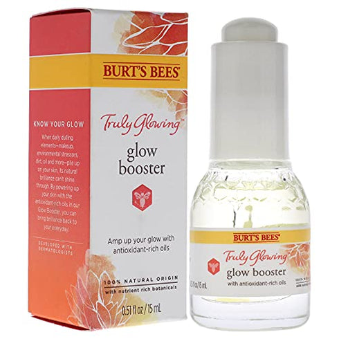 Burts Bees Truly Glowing Glow Booster Unisex, 1 Fl Oz (Pack of 1)