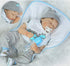 Medylove Reborn Baby Dolls Clothes Dinosaur Outfit for 20-23inch Reborn Doll Boy Baby Clothing Gray Sets