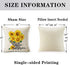 Hexagram Rustic Sunflower Pillow Covers 18 x 18 Set of 4 Decorative Farmhouse Cow Truck Design Soft Linen Throw Pillow Cover Cushion Case for Sofa Bench Living Room Indoor Outdoor Home Decor