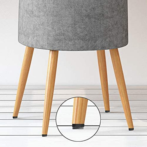 40pcs Furniture Glide,Screw-on Felt Pad Slider Floor Protector for Wooden Leg Feet of Chair Table Sofa(?20mm or 0.8",Black)
