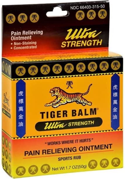 Tiger Balm Sport Rub Pain Relieving Ointment, Ultra Strength 1.70 oz