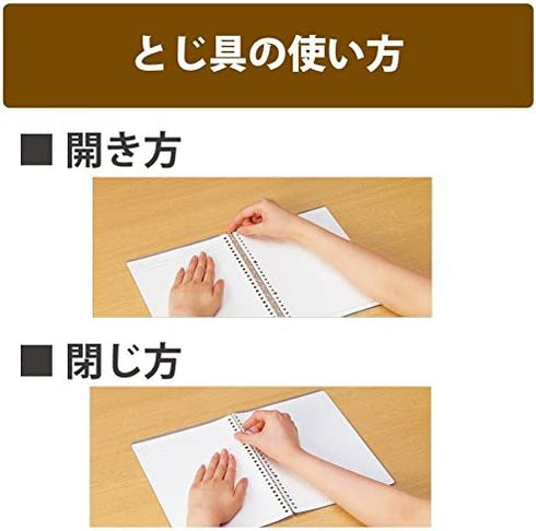 Kokuyo Campus Easy-Carry Slim Binder"Smart-Ring" A5 20-Ring Set of 3 (Light Pink, Light Blue & Clear, A5)
