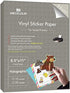 MECOLOUR Printable Holographic Sticker Paper 8.5'' * 11'' 20 Sheets Premium Rainbow Vinyl for Cricut Waterproof Dries Quickly Vivid Colors, Holds Ink Well- Tear Resistant for Inkjet & Laser Printer