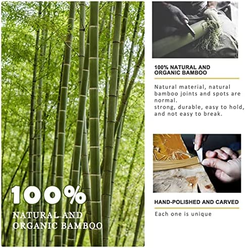 17" Curved Bamboo Back Scratchers 5 Pack, Wooden Back Scratchers for Men Women Adult Pregnant Woman, Best Gift for People Who Need Longer Hands, Heavy-DutyHandle with Hang Loop, Christmas Gifts