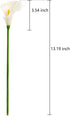 EZFLOWERY 20 Artificial Calla Lily Flowers Real Touch Latex Arrangement Bouquet Wedding Centerpiece Room Office Party Home Decor, Excellent Gift Idea (Small - 20 Pack, White)