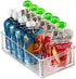Set of 6 Refrigerator Organizer Clear Plastic Pantry Different Sizes Fridge Storage Bins with Cutout Handles Large BPA- Free Freezer Shelves Container For Kitchen Bathroom Drawers Cabinets