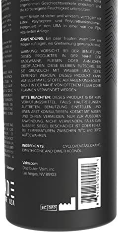 Valm Silicone Based Personal Lubricant - Ultra Long Lasting - Sex Lube for Women, Men, and Couples - 8.5 Ounce Pump