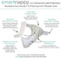 SmartNappy Cotton Muslin by Amazing Baby, NextGen Hybrid Cloth Diaper Cover + 1 Bi-fold Reusable Insert + 1 Reusable Booster, Springfield, Pink, Size 1, 5-10 lbs